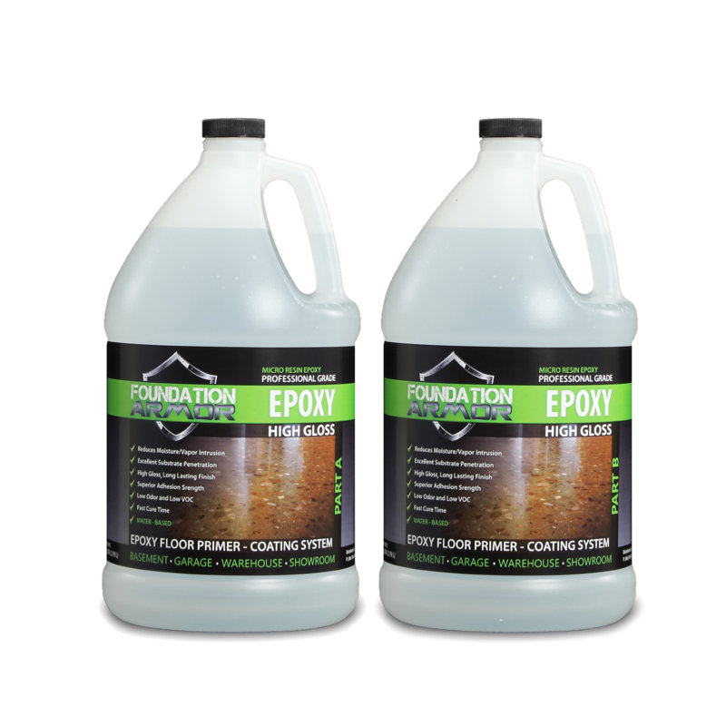 Revêtement de sol en béton époxy à base d'eau 2-GAL Pro-Grade
