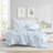 Laura Ashley Delphine Reversible Blue Comforter Bonus Set-123353152
