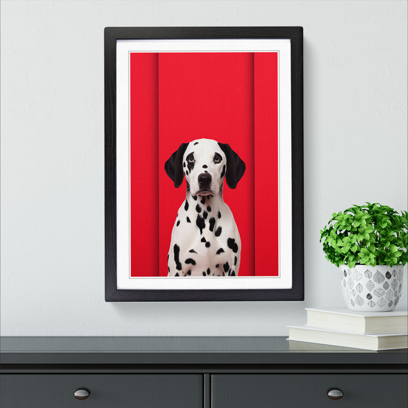 Single Picture Frame Print on Wood, Black Framed, 34cm H x 25cm W