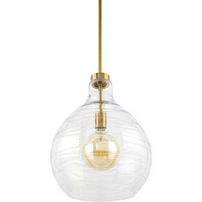 Miguell 1-Light Bowl Pendant with Canopy 