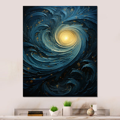 «Blue Fury Waves Spiral I» sur
