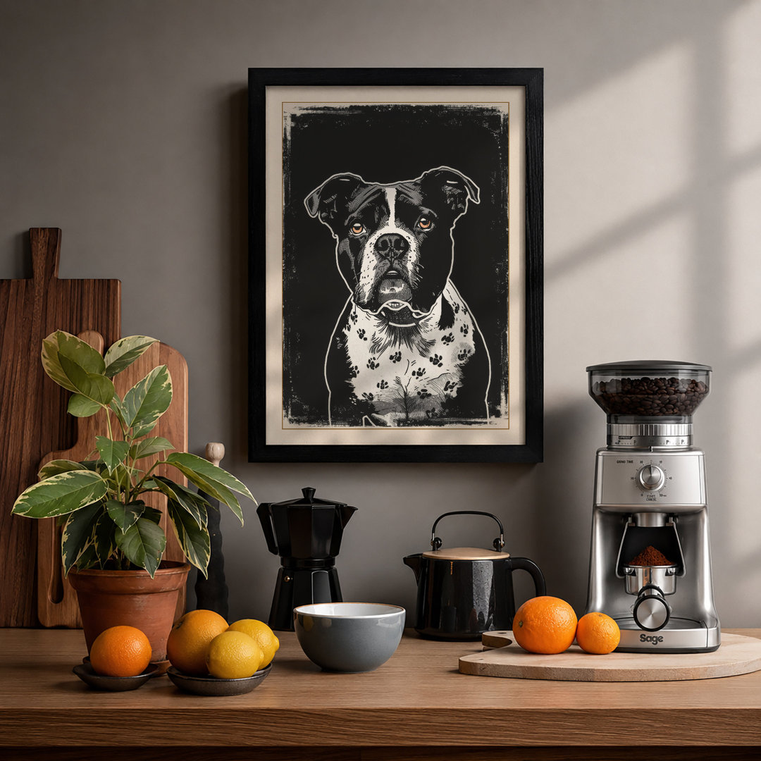 Dignified Hound Vintage - Framed Print