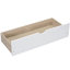 Lit simple superposé au dessus d'un lit double, blanc avec 2 mesures de rangement pour un sommeil stable et sécuritaire,-1912057742