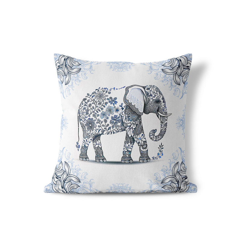 Coussin Eleflower, 18 po x 18 po