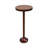 Jilyn Small Pedestal End Table Metal Base Side Table, Drinking Table w/ Scratching Distressed Finish