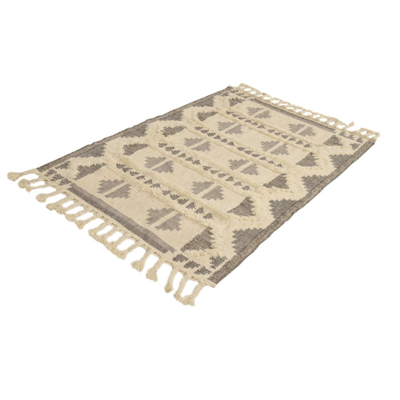 Eylin Performance Wool Geometric Indoor Rug, Rectangle 8' x 10'