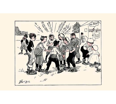 « électionnez un capitaine de football » par clare briggs, reproduction d’art