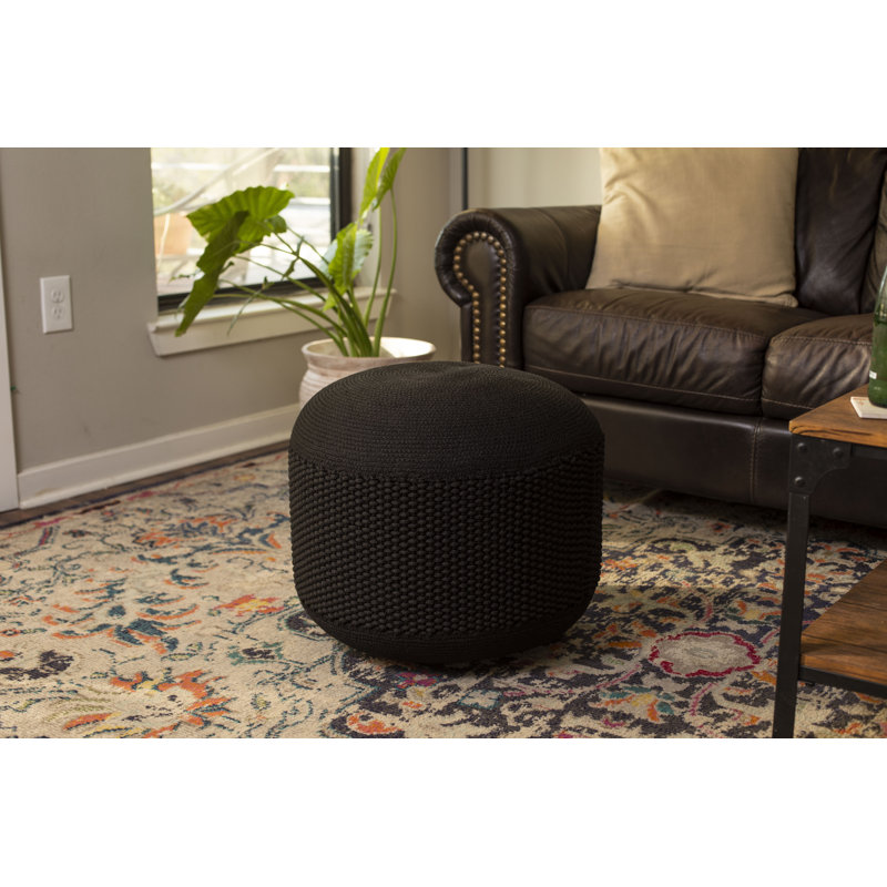 Pouf rond de 20 po de largeur