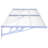Vidaxl Door Canopy Gray And Transparent Polycarbonate-102412389