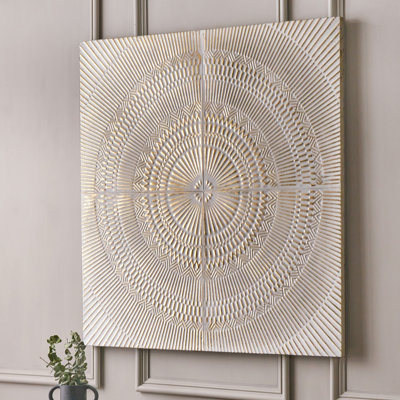 Boho Abstract Wall Decor on Metal