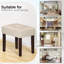 Tabouret de repose-pieds rectangulaire en cuir Nakendra-577916057-582534235
