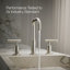 Purist® Widespread Faucet with Drain Assembly Low Lever Handles and Low Gooseneck Spout-557795073