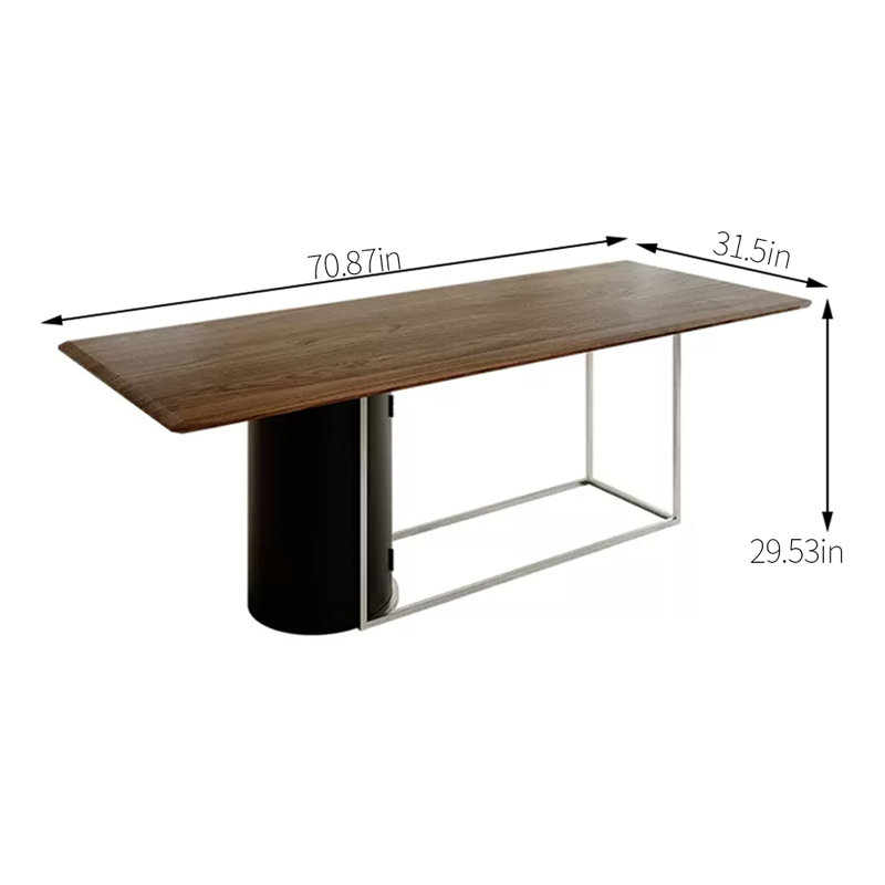 Table de salle à manger Kopelin, L 31,5 po x L 70,87 po