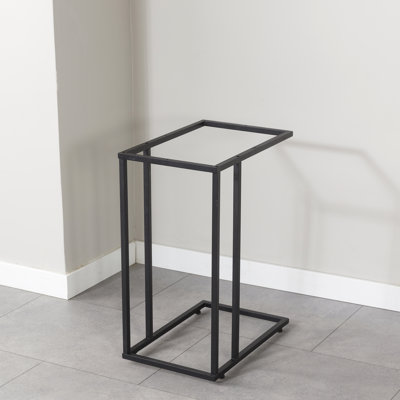 Base Only | C-Shaped Metal Table Legs - Heavy Duty Steel Frame for DIY End Tables and Sofa Side Tables