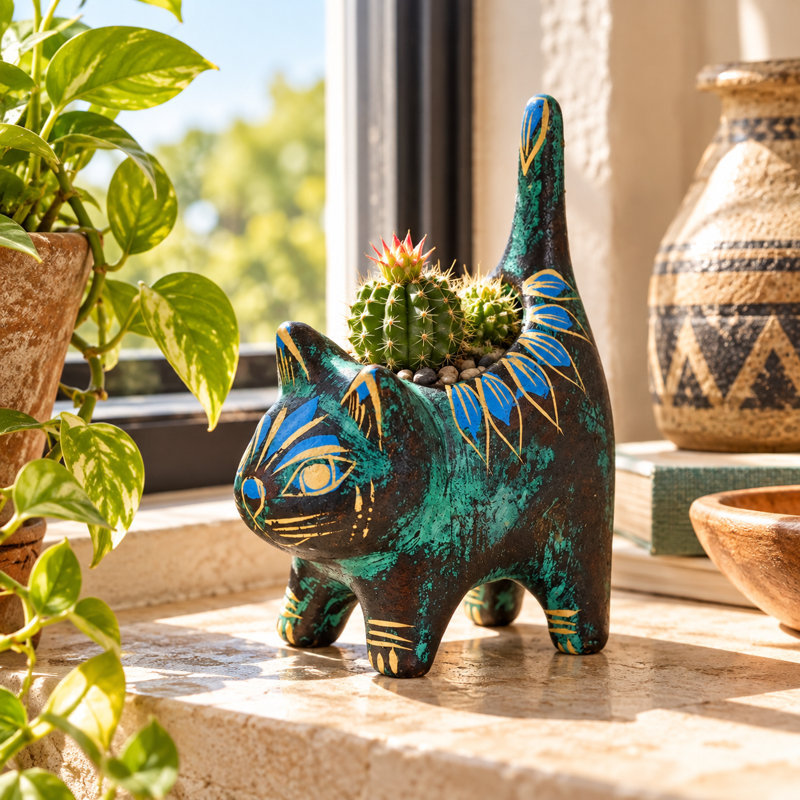 Pot à fleurs Clay & Wonder Cat