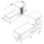 Armoire de rangement pour chaussures Domen