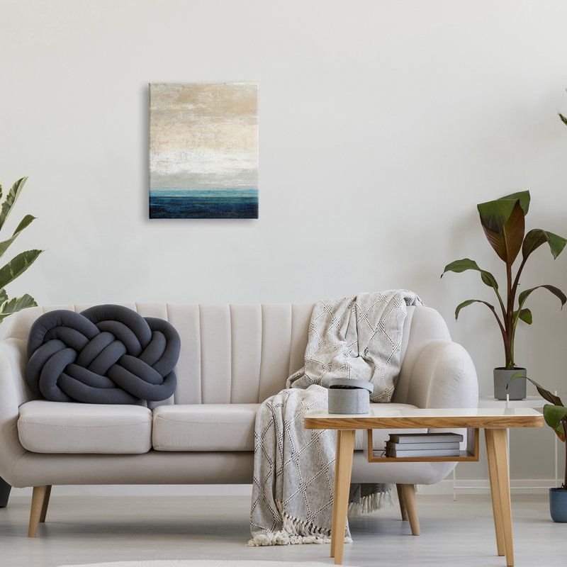 Point de vue du ciel de sable abstrait, Plaque murale, H 16 po x l 20 po