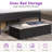 Tryston Twin Bed Frame With Led Lights & Storage Drawer, Black-1925215927-1879529358