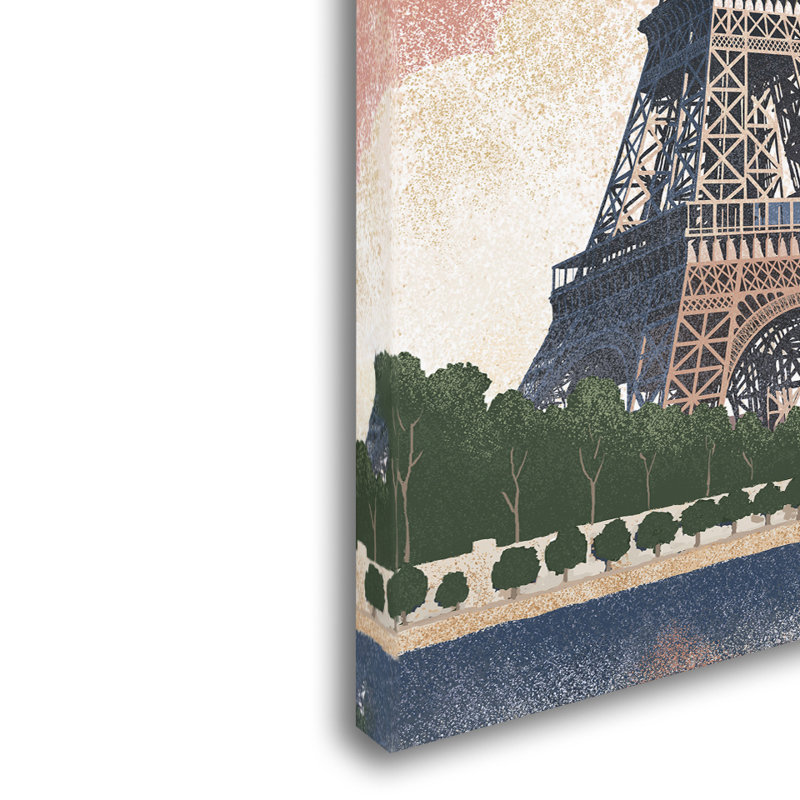 Publicité rétro sur toile Kadey «Travel 3», H 19 po x l 12 po x P 2 po