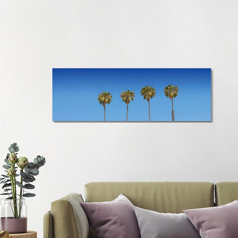 Lovely Palm Trees by Melanie Viola - Wrapped Canvas Panoramic Print, 121.92 cm H x 40.64 cm W x 1.91 cm D