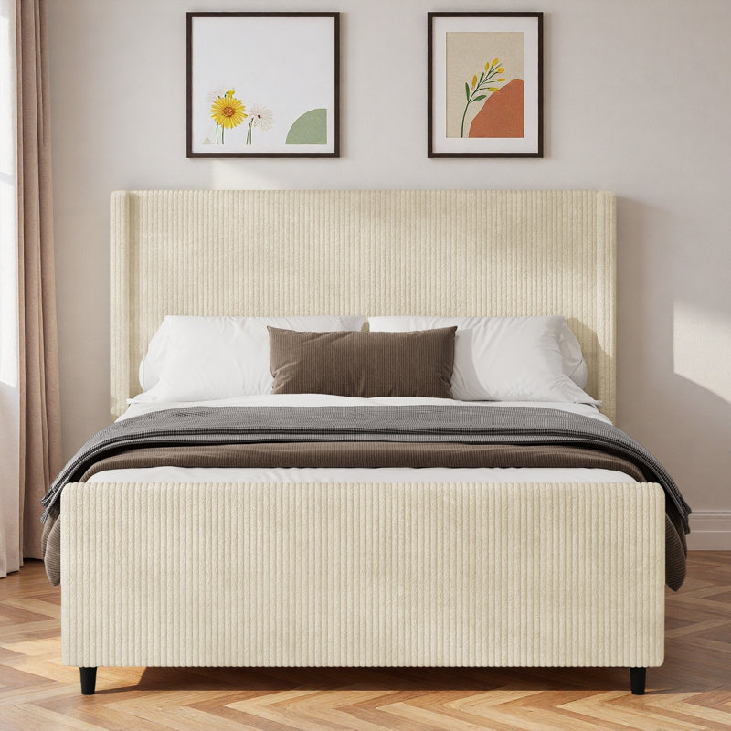 Lit tapissier Corduroy, Grand