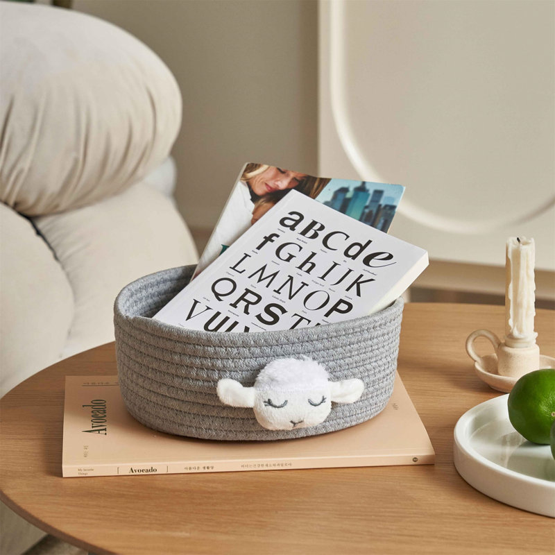 Ebern Designs Rocelyn Wool / Felt Decorative Bin