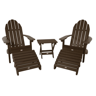 Mountain Bluff Adirondack Chair with Ottoman