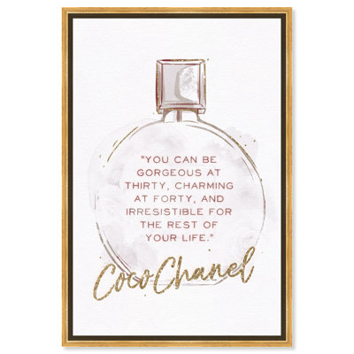 Typography And Quotes " Gorgeous At Thirty Gray " by Oliver Gal