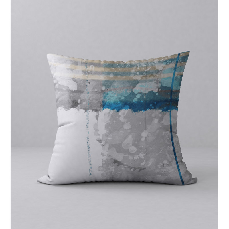 Housse de coussin décorative carrée et insert de satisfaction silencieuse, 18" x 18"