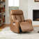 Genuine Leather Triple Motor Glider Swivel Rocker Power Recliner With Power Headrest And Power Lumbar Support