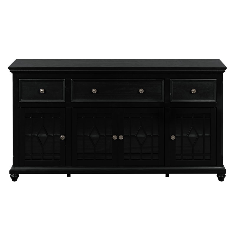 Commode 4 tiroirs Vincent, Black