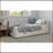 Modern Style Twin Size L Shape Corner Bed, Linen Upholstered  Daybed  With Two Storage Drawers-1629554166