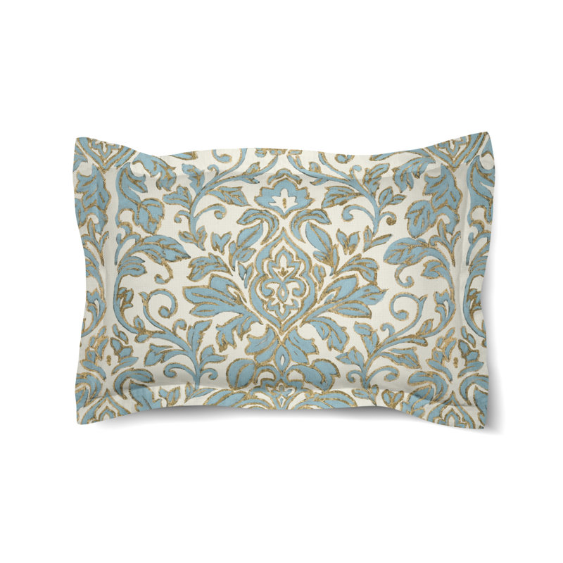 Antique Damask Microfiber / Microsuede Pillow Sham, Standard