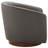 Bennett Faux Leather Swivel Barrel Chair-115700656