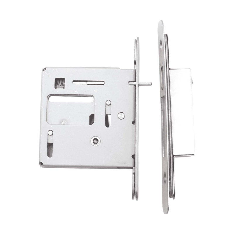 Sugatsune Recessed Sliding Door Latch (Privacy Lock) - HC-3051-PRV-NI, Nickel Finish