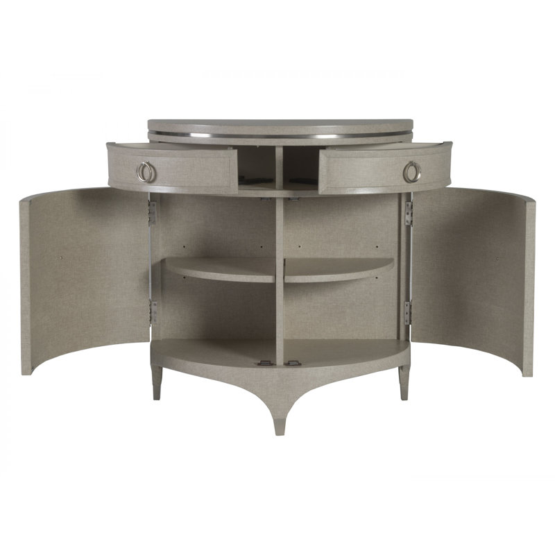Commode demi-lune en lin Signature Designs Zeitgeist