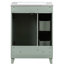 Meuble-lavabo de 61 cm (24 po) - Lavabo en céramique, design pratique avec lavabo et grand espace de rangement, élégant