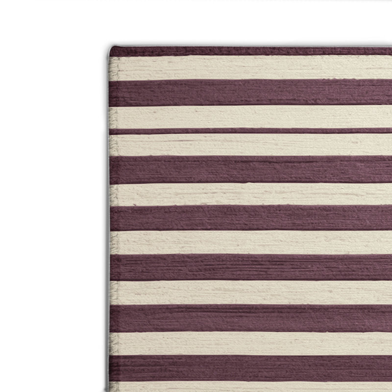 Tapis intérieur / extérieur beige HorizontalStripes, Rectangle 4pi x 6 pi