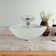 DeerValley Symmetry 16.5'' Circular Glass Vessel Bathroom Sink