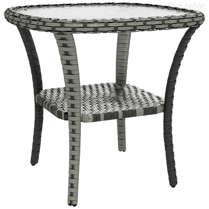 Rasalingam Rectangular Outdoor , 43.26'' in. W 19.71'' in. D, Gray