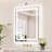 Front & Back LED Lighted Tempered Glass Dimmable Anti Fog Bathroom Vanity Mirror-1338733451