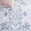 Arizona Bohemian Machine Washable Non-Slip Area Rug in Blue/Gray-620640306