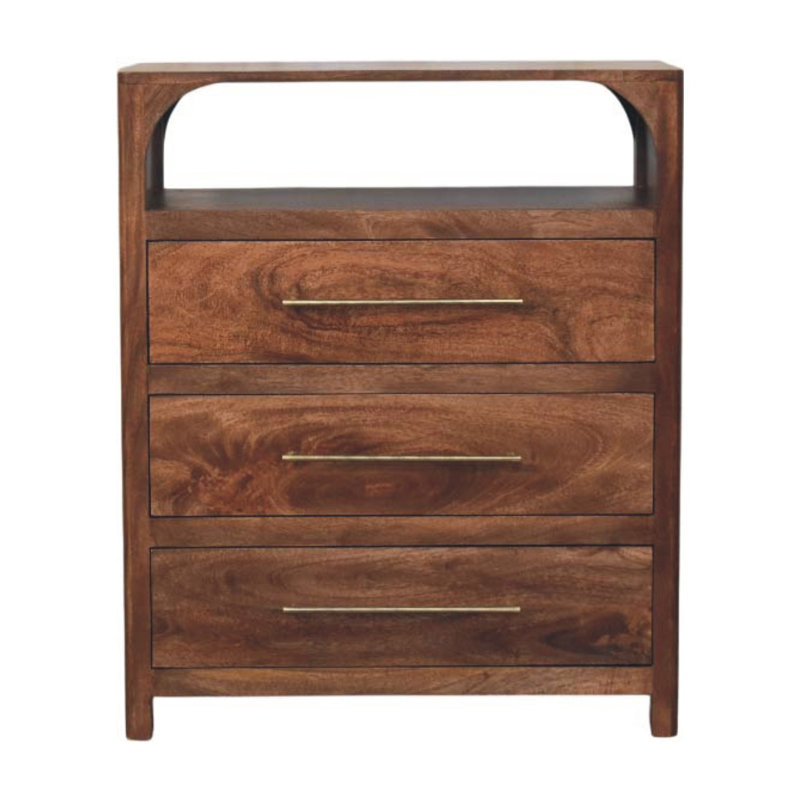 Commode 3 tiroirs Arc-line