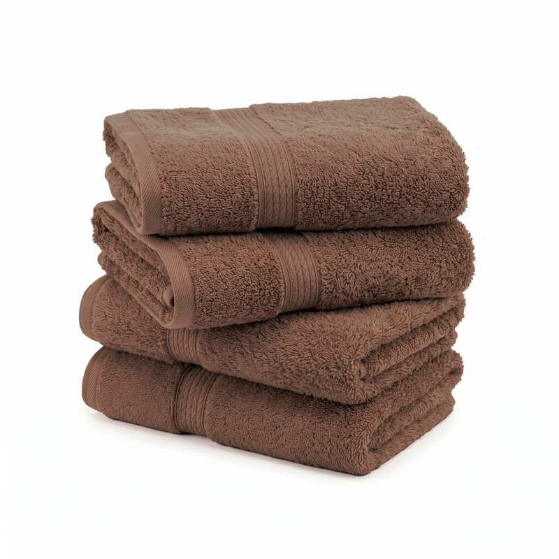 Coton luxueux et hautement absorbant Renata, Chocolat