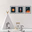 « outerspace star », ensemble de 3 reproductions de papier avec thème, soleil, fusée, satellite Winship