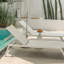 Chaise longue d'extérieur en tissu
