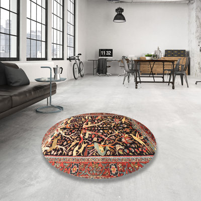 Tapis oriental rouge / noir / beige