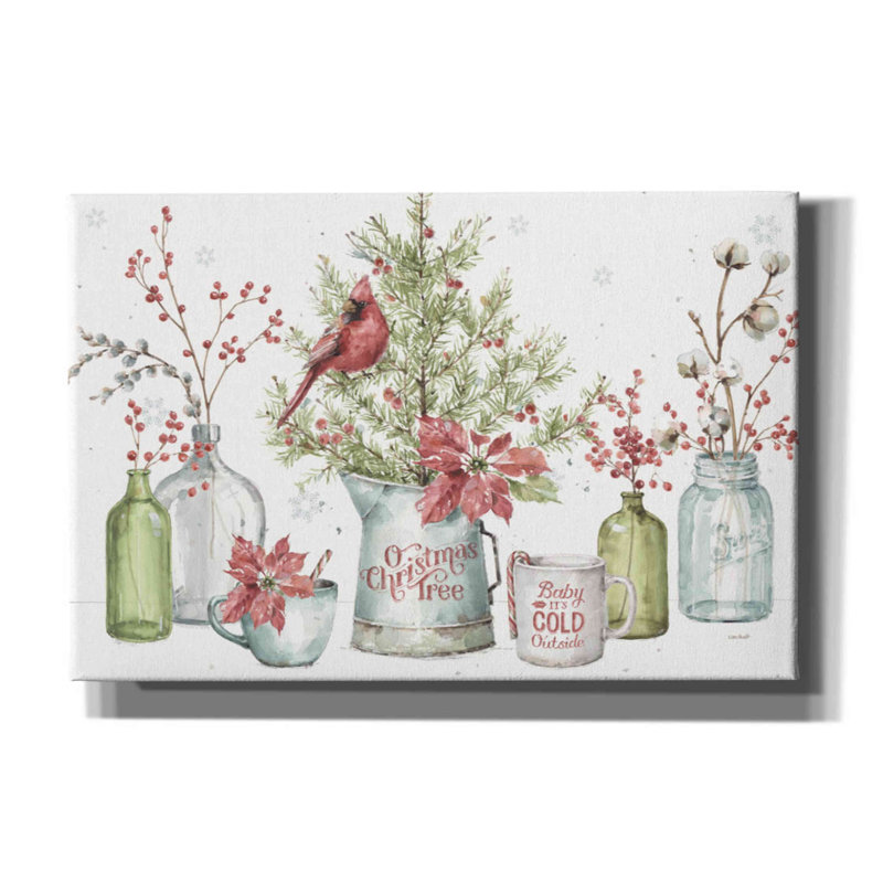 The Holiday Aisle® «A Christmas Weekend I» par Lisa Audit, art mural sur toile, H 12 po x l 18 po x P 0,75 po