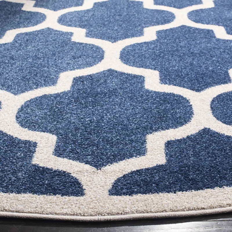 Tapis bleu marine Ammundsen, Rectangle 5 pi 3 po x 8 pi