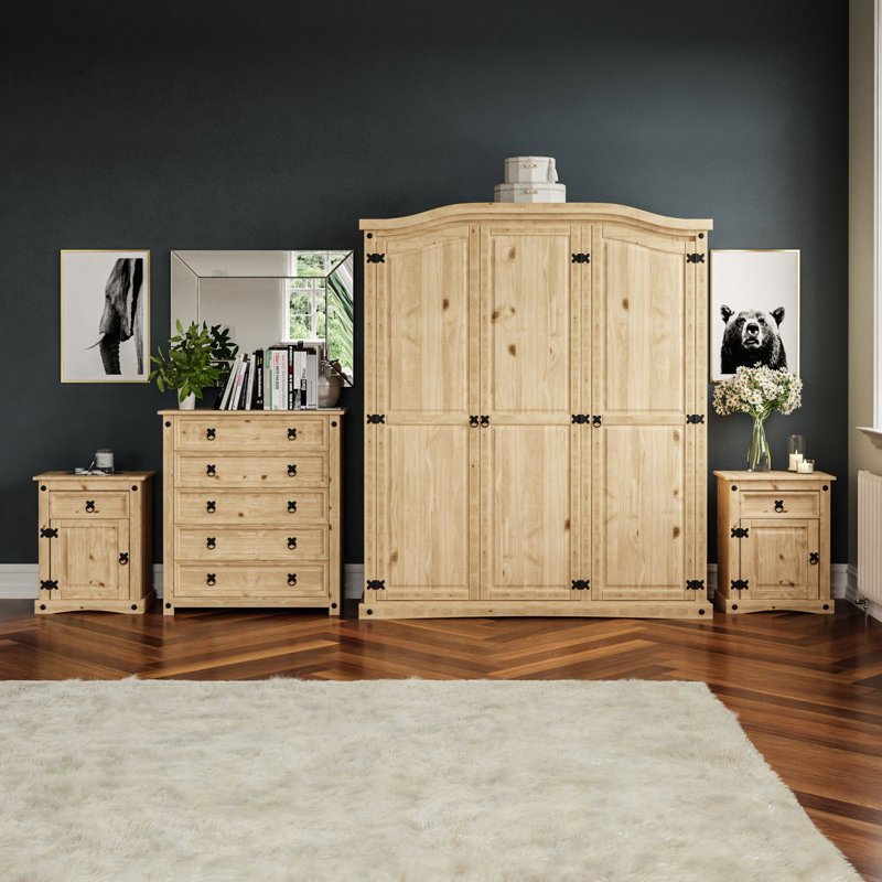 Harold Solid Wood Piece Bedroom Set